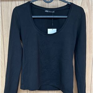 NWT BLACK ZARA LONGSLEEVE